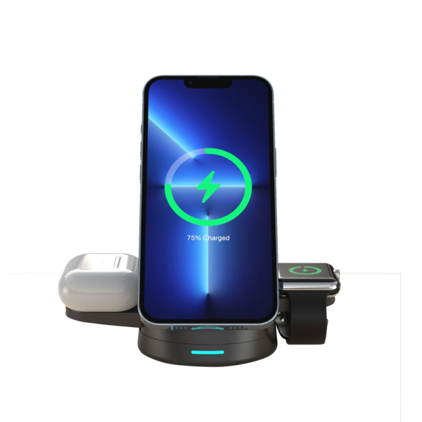 Prevo 3-in-1 Foldable Magnetic Wireless Charger - Image 5