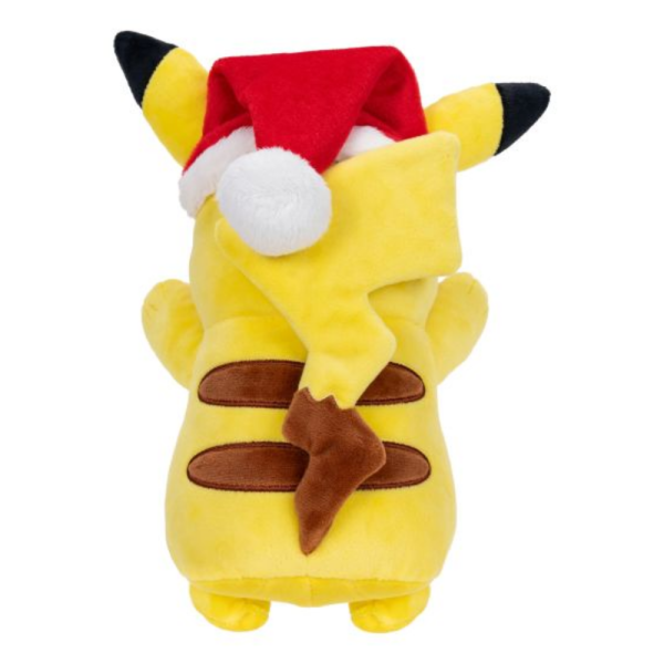 Pokemon 8in Seasonal Pikachu Plush with Santa Hat - Image 4