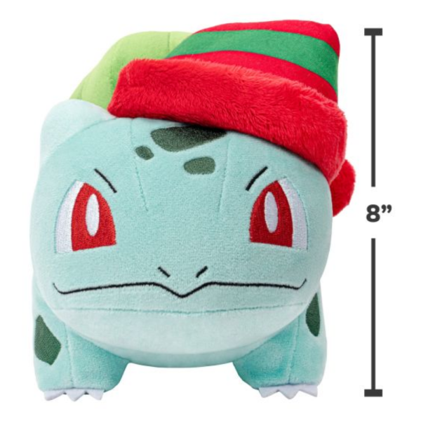 Pokemon 8" Seasonal Bulbasaur Plush with Hat - Image 5